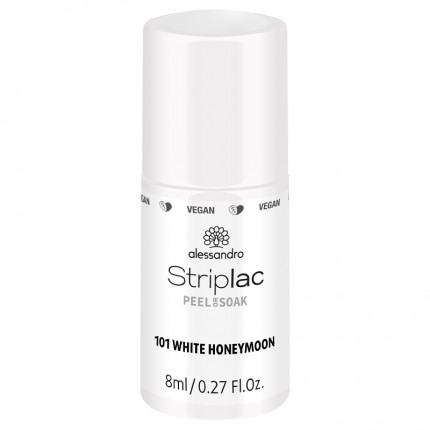 White Honeymoon 8ml - ALESSANDRO STRIPLAC - farebný gél lak na nechty