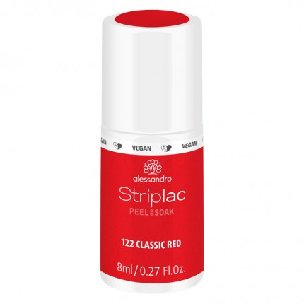 Classic Red 8ml - ALESSANDRO STRIPLAC -  farebný gél lak na nechty
