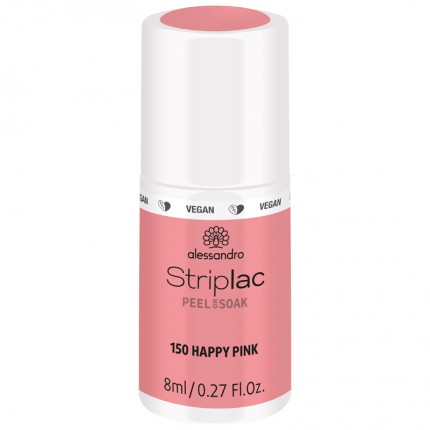 Happy Pink 8ml - ALESSANDRO STRIPLAC - farebný gél lak na nechty