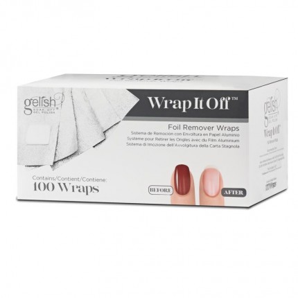 Wrap It Off 100ks - GELISH - odstraňovacie fólie na gél lak