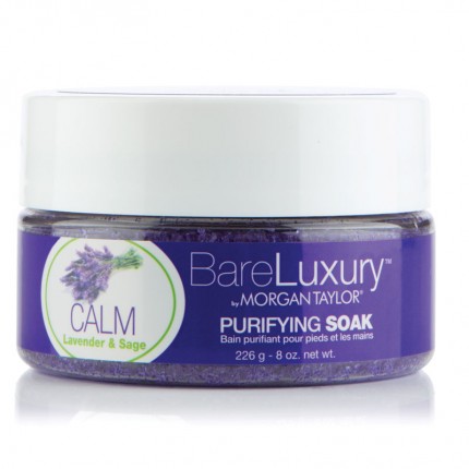 BareLuxury Calm Lavender & Sage Purifying Soak 226g - MORGAN TAYLOR - levanduľovo šalviový čistiaci kúpeľ