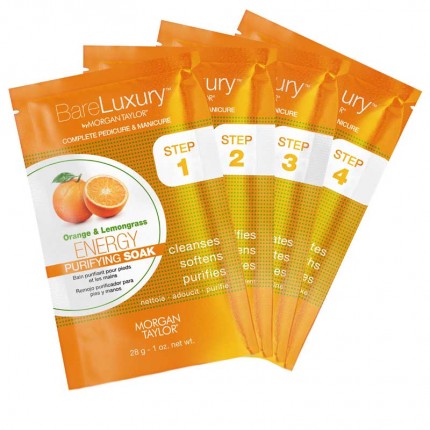 BareLuxury Energy Orange & Lemongrass - MORGAN TAYLOR - kompletná SPA mani/pedi sada pomarač/citrónová tráva