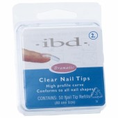 Clear tipy 2 - 50ks - IBD - priehľadný tip na nechty veľkosti 2