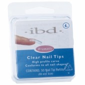 Clear tipy 4 - 50ks - IBD - priehľadný tip na nechty veľkosti 4