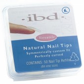 Natural tipy 6 - 50ks - IBD - prirodzene pôsobiace tipy na nechty veľkosti 6